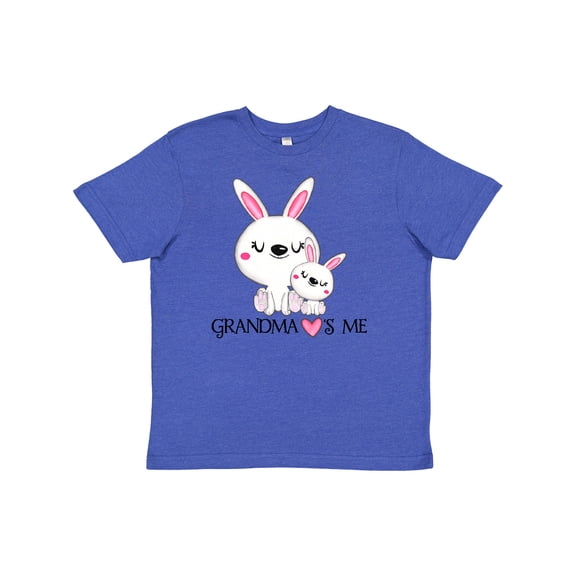 Inktastic Grandma Loves Me- bunny family Youth T-Shirt
