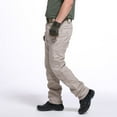 thumbnail image 4 of CEHVOM Men's Pants Multiple Pockets Cargo Trousers Work Wear Combat Safety Cargo Pocket, 4 of 5