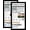 Black, variant on 8x8 Picture Frame Set of 2, with Glass and Rustic Brown Wood Frames, Display Collage Four Opening 3x3 With Mat or 8 x 8 Without Mat for Wall Hanging or Tabletop
