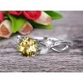 thumbnail image 6 of 1.25 Carat Flower 6mm Marquise Cut White Gold Champagne Diamond Moissanite Engagement Rings, 6 of 6