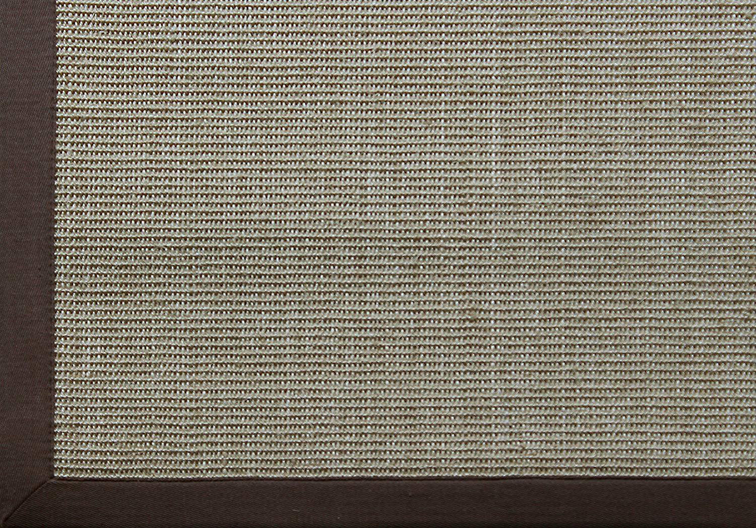 A1HC Sisal Rug Natural Fiber Area Rug Non-Skid Latex Backing Sisal Rug for Entryway, Dining or Living Room Brown BorderVarious SizesBeige/Brown- 5'X8'