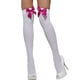 thumbnail image 1 of Medias largas Sonducket para mujer con lazo decorativo Blanco Rosered Tipo 2, 1 of 6