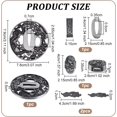 thumbnail image 2 of Samurai Tsuba Set Samurai Handguard Japanese Swords Accessories for Restoration Projects Cosplay Props, 2 of 9