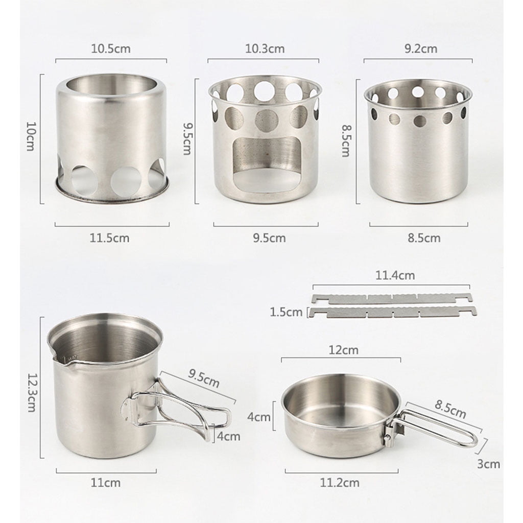 Portable Camping Folding Windproof Stove Outdoor Barbecue Cookware Hotplate