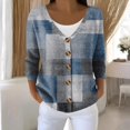 thumbnail image 2 of Kaondbfi Women's Cardigan, Cardigan Sweaters for Women Casual Button Down V Neck Knit Cardigans Sweater Fall Print Long Sleeve Clothe Winter Coat for Women, 2 of 5