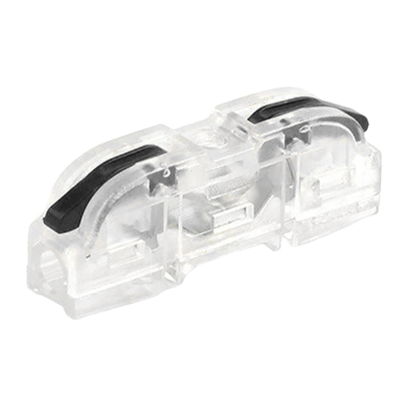 50-100PCS Conductor Compact Connectors Lever Connectors Nuts, Orange Electrical Wire Terminals for Any Circuit Inline Splices 28-12 AWG, 1 in 1 Out Lever Wire Connectors,Black*50,1.4x0.4x0.6"