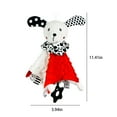 thumbnail image 3 of Manta de seguridad de alto contraste con sonido de tintineo y arrugas, papel suave para bebés, regalos unisex para niños y niñas, juguete para acurrucarse para bebés, peluche para bebés., 3 of 6
