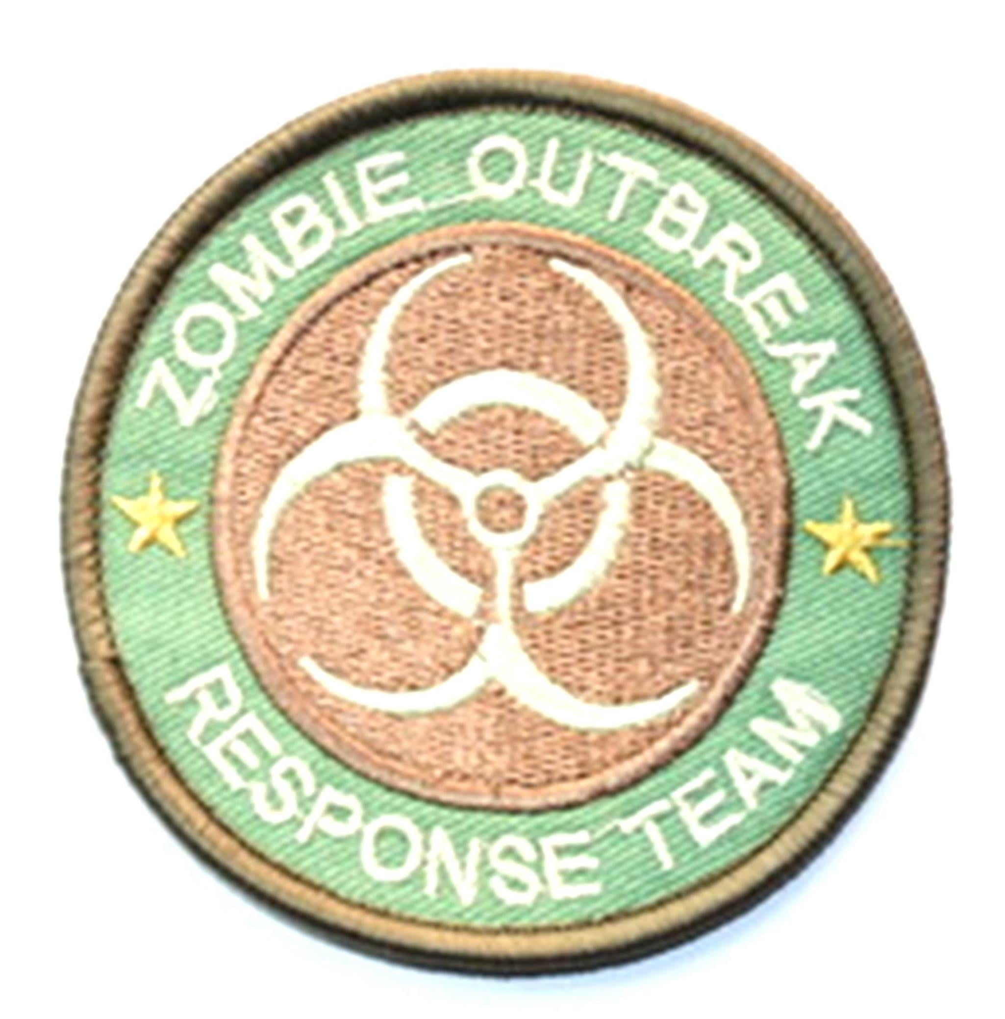 ZOMBIE OUTBREAK RESPONSE TEAM PATCH EMBROIDERED IRON OR SEW ON APPLIQUE BADGE 