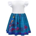 thumbnail image 3 of Girl Mirabel Cosplay Dress Fancy Costume Children Carnival Birthday Party Clothes Dress Up, 3 of 7