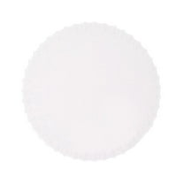 Ferencaa Silicone Bowl Covers Stretch Wraps Reusable Expandable Food Lids with Cartoon Embossment Flower Design (White)