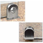 Double Glass Door Lock Stainless Steel, Oval Shape Door Lock Set, Home Office Hotel Furniture Hardware, Rust Resistance