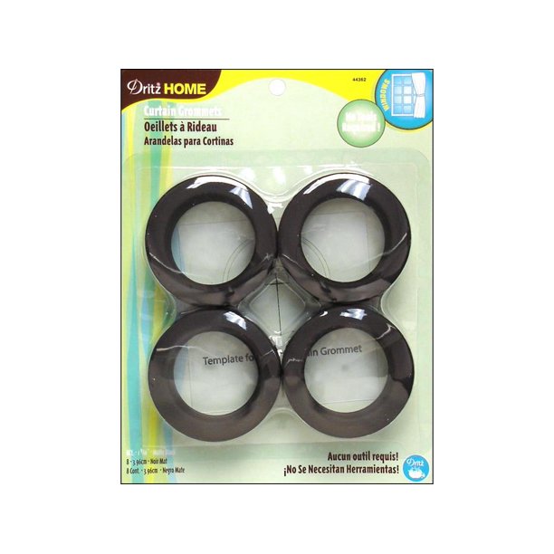 Dritz Home Matte Black Curtain Grommets 8 Count Com Dritz Home Matte Black Curtain Grommets, Dritz Curtain Grommets Black