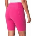 thumbnail image 3 of Mondetta Womens Active Midweight Ribbed Bike Short (XX-Large/Hot Pink), 3 of 5