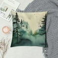 thumbnail image 2 of ARISTURING  Watercolor Foggy Forest Throw Pillow Covers Vintage Nature Landscape Square Pillowcases Cushion Cover for Room Sofa Chair Bed Home Decor, 2 of 5