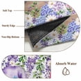 thumbnail image 2 of Blue Purple Gnomes Bathroom Rug Washable 2x3 Entryway Rug Non Slip Spring Country Hydrangea Flower Leaf Front Door Mat Low Pile Indoor Doormat Throw Floor Carpet for Kitchen Bedroom Entrance, 2 of 8