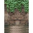 thumbnail image 2 of ABPHOTO Polyester Spring Backdrop for Photography Gray Brick Wall Photo Background Green Leaves Photography Backdrops 5x7ft, 2 of 3