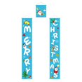 thumbnail image 1 of 2XL Banners colgantes Pareado Bandera de puerta de Navidad para vacaciones al aire libre interior rojo, 1 of 4