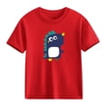 thumbnail image 4 of Blusas y camisas de manga corta con cuello redondo para niños Camiseta de verano de manga corta estampada para niñas Jersey elegante de cuello redondo para niñas Top de algodón para niños, 4 of 6