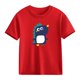 thumbnail image 4 of Blusas y camisas de manga corta con cuello redondo para niños Camiseta de verano de manga corta estampada para niñas Jersey elegante de cuello redondo para niñas Top de algodón para niños, 4 of 6