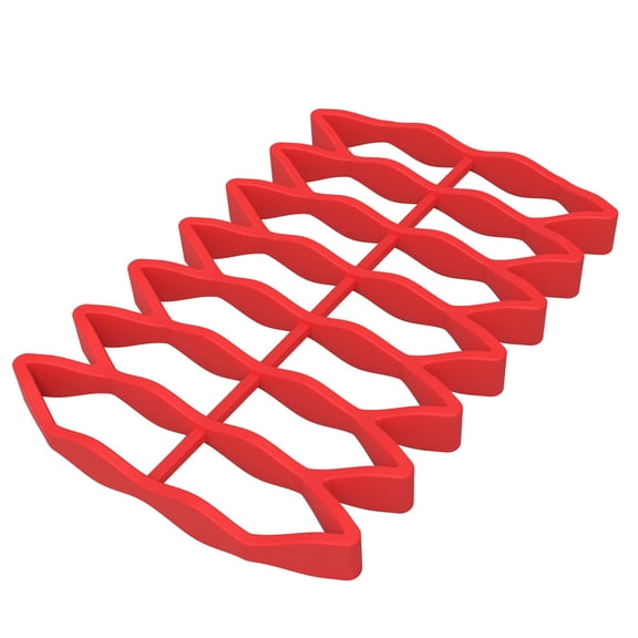 Silicone Cooker Rack for Pot, Roasting Rack for Baking Cooking Steaming, Crock Pot Air Fryer Pressure Cooker Rack, Slow Cooker Silicone Stand Grill Stand, 1 Pcs, 9.04x6.09x0.79"