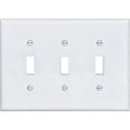 thumbnail image 1 of Cooper Wiring Device PJ3W Switch Plate 3 Gang Mid-Size - Pack of 15, 1 of 1