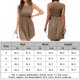 thumbnail image 2 of Vestido de mujer de una línea sin mangas con cuello redondo vestido de verano para cóctel (café M) FLhrweasw Para estrenar, 2 of 7