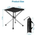 thumbnail image 2 of iMounTEK Portable Tripod Camping Chair, 1.13 lbs Lightweight Backpacking Stool, Black, 2 of 7