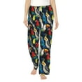 thumbnail image 2 of Goofa Parrot Printed Soft Pajama Pants for Women, Wide Leg Comfy Casual Lounge Yoga Pants-XX-Large, 2 of 9