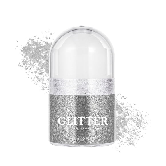 SIfdSeng Sparkling Body Glitter Gel for Makeup – Festival Face and Body Art Shimmering Eyeshadow and Glitter Powder for Parties Nude Eyeshadow