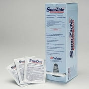 Safetec Sanizide Plus 8" x 8" Germicidal Wipes, 50/Box