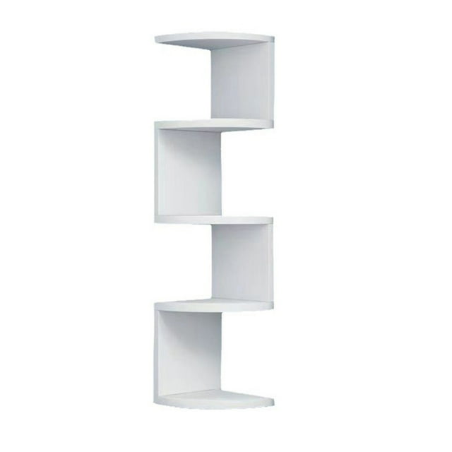 Corner Partition Layered Bookshelf Multi-Layer Corner Partitioned Organizer Bookshelf for Home, Office, & Dorm Rooms