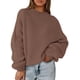 thumbnail image 1 of Suéter PRETTYGARDEN Marrón Oversize de Punto Grueso XL, 1 of 5