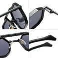 thumbnail image 4 of Retro Sunglasses Women Men Punk Polygon Glasses Metal Clear Mirror Shades Eyewear UV400, 4 of 5