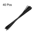 thumbnail image 3 of Uxcell 40pack Cable Zip Ties, Plastic Nylon Ties Wraps, 30-Inch/760mm Self-Locking Wire Cord Electrical Zip-Ties, Black, 3 of 7