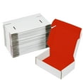 thumbnail image 4 of Ucanpack Deluxe Mailer Box Small Corrugated Moving Boxes 1/8" Thick Red , 6 x 4 x 2" - 50 Pcs, 4 of 10