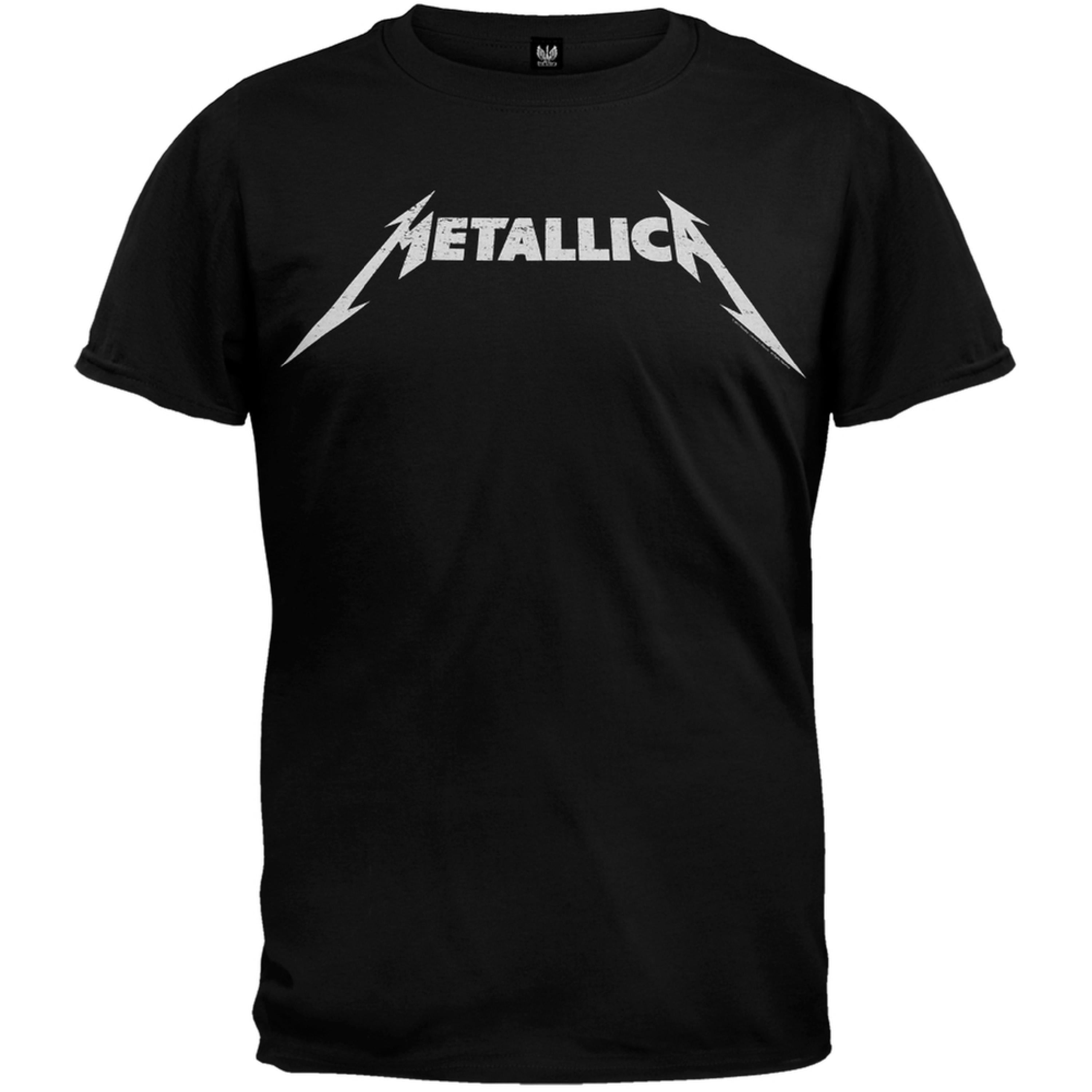 Bravado - Metallica - Metallica Black And White Logo T-Shirt - Walmart ...