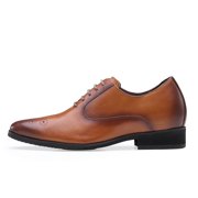 CMR CHAMARIPA Men's Elevator Shoes Oxford Dress Shoes For Men Taller 7CM / 2.76 Inches