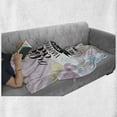 thumbnail image 6 of Dream Soft Flannel Fleece Throw Blanket, Best Dreams Happen When You are Awake Colorful Aquarelle Paint Smear Background, Cozy Plush for Indoor and Outdoor Use, 50" x 60", Multicolor, by Ambesonne, 6 of 6