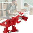 thumbnail image 4 of Vaidha Interactive Walking Dinosaur Toy with Roaring Sound & Moving Features - Educational STEM Toy for Kids Ages 1+, Red/Green/White, 31cm Long - Battery Not Included, 4 of 5