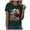 Dark Green, variant on Women's 250th Anniversary USA T-Shirt 1776-2026 Patriotic Eagle Flag Graphic Tee – Plus Size American Independence Day Top (Black, XXL)