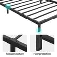 thumbnail image 3 of BeesClover Sleek Metal Bed Frame with Underbed Storage, Low-Profile Platform, Noise-Free, No Box Spring Required, 3 of 7