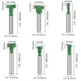 thumbnail image 2 of Keyhole Router Bits Set 1/4 Inch Shank T Slot Milling Cutter Woodworking Tool 6 Pcs (6pcs ), 2 of 7