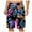 Z130-Blue, variant on XINPING Board Shorts Men's Fashion Floral Swim Trunks Quick-Dry Spring Break Swim Trunks with Pockets Upf 50+ Sun Protection Fishing Shorts for Men