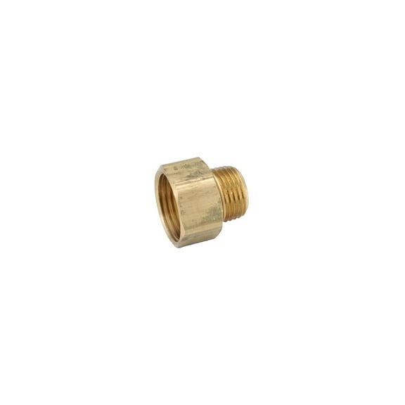757484-121208 Garden Hose Adapter, Lead-Free Brass, 3/4 FGH x 3/4-In. MIP - Quantity 5