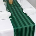 Efavormart 12"x108" Hunter Emerald Green Satin Stripe Table Runner ...