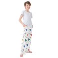 thumbnail image 3 of FORMRS Boys Pajama Pants with Pockets Size 13-14Y Kids Lounge Sleep Bottoms, Colorful Geometric, 3 of 8