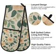 thumbnail image 2 of Yayeee Double Oven Mitt Kitchen Heat Resistant Baking 35" x7" Quilted Glove, Floral Design, 2 of 6