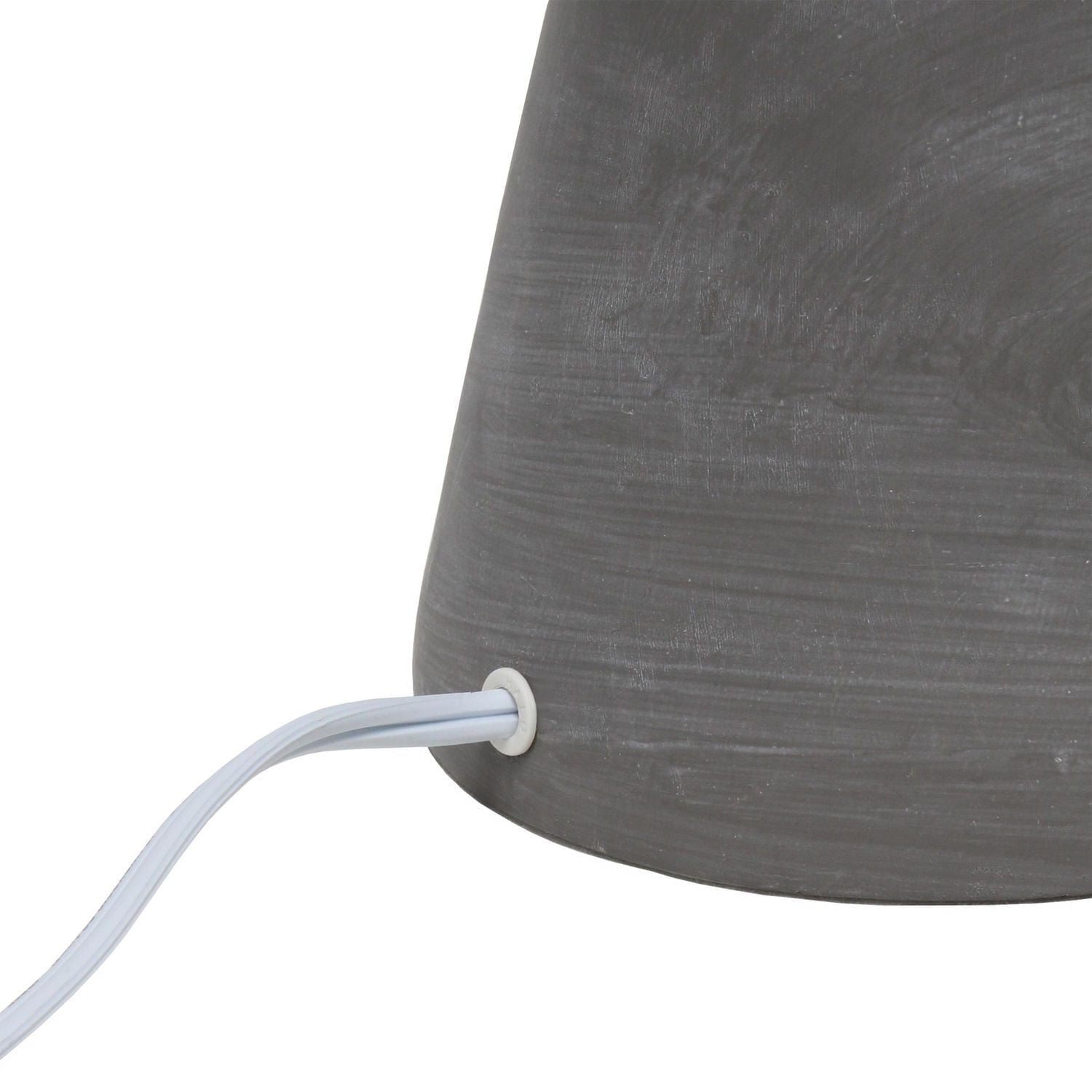 Simple Designs Lampe de table Pinnacle en béton, noir