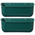 thumbnail image 1 of 2Pcs Multi-use Livestock Pet Feeder Heavy Duty Mountable Poultry Feeder Large Capacity Trough, 1 of 8