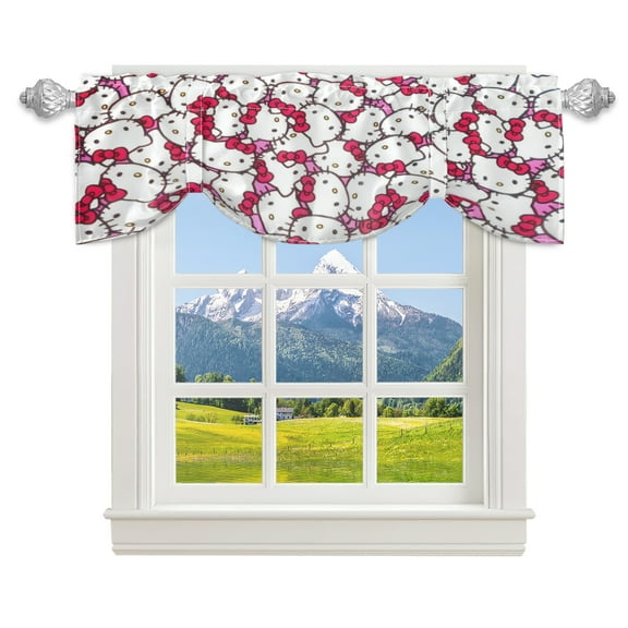 Hello kitty Curtain Window Shade Blackout Heat Insulation Anti-UV Privacy Bedroom Curtain 42x11.8inch
